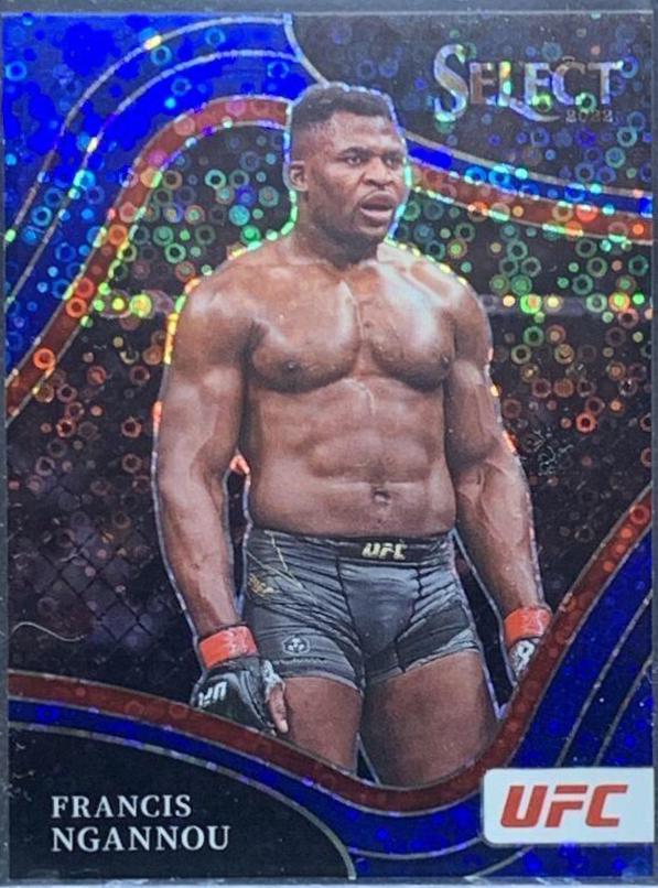 Francis Ngannou 2022 Panini Select UFC Premier Level #131 Blue Disco