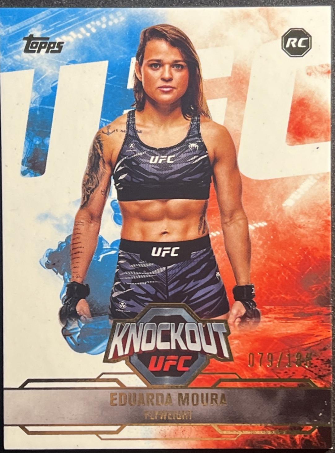 Eduarda Moura 2025 Topps Knockout UFC Base #4 Gold