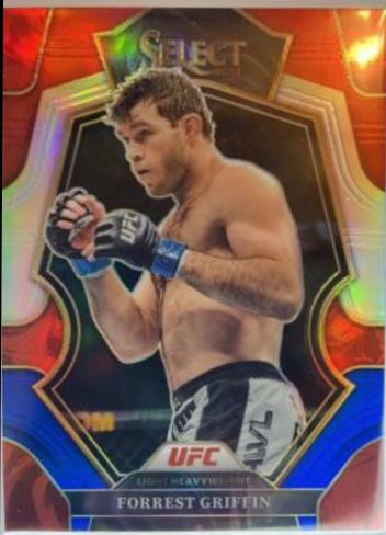 Forrest Griffin 2023 Panini Select UFC Premier Level #195 Red Blue Prizm