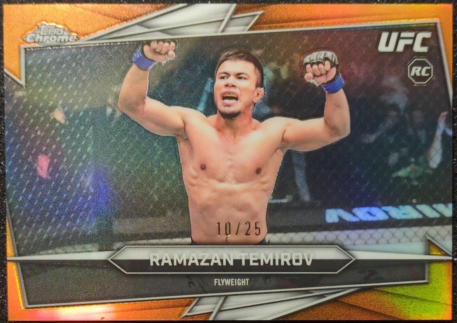 Ramazan Temirov 2026 Topps Chrome UFC Base #77 Orange Refractor
