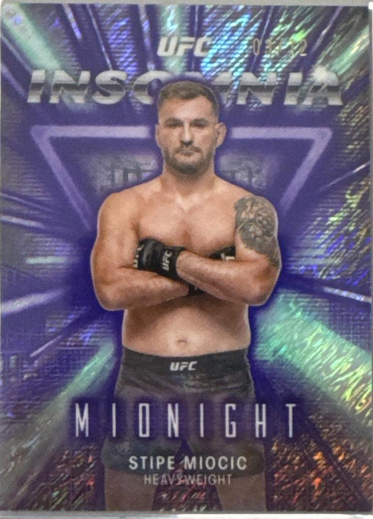 Stipe Miocic 2025 Topps Midnight UFC Insomnia #IN-12 Midnight