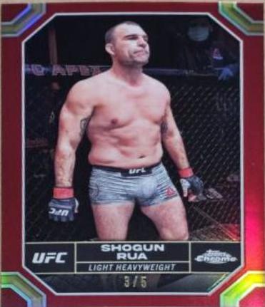 Mauricio Rua 2024 Topps Chrome UFC Base #130 Red Refractor