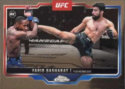 Farid Basharat 2025 Topps Chrome UFC Base #132 Green Wave