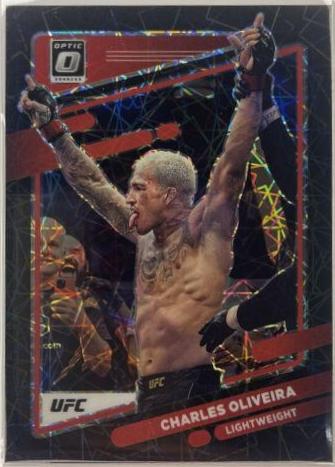 Charles Oliveira 2022 Panini Donruss Optic UFC Base #88 Black Velocity