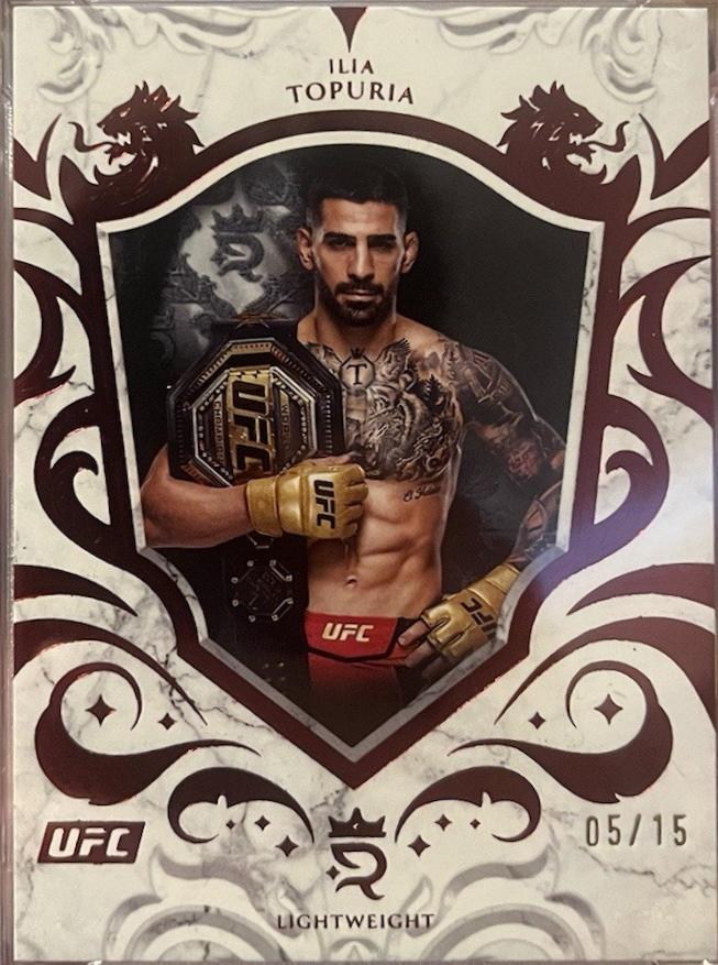 Ilia Topuria 2025 Topps Royalty UFC Base #97 Red