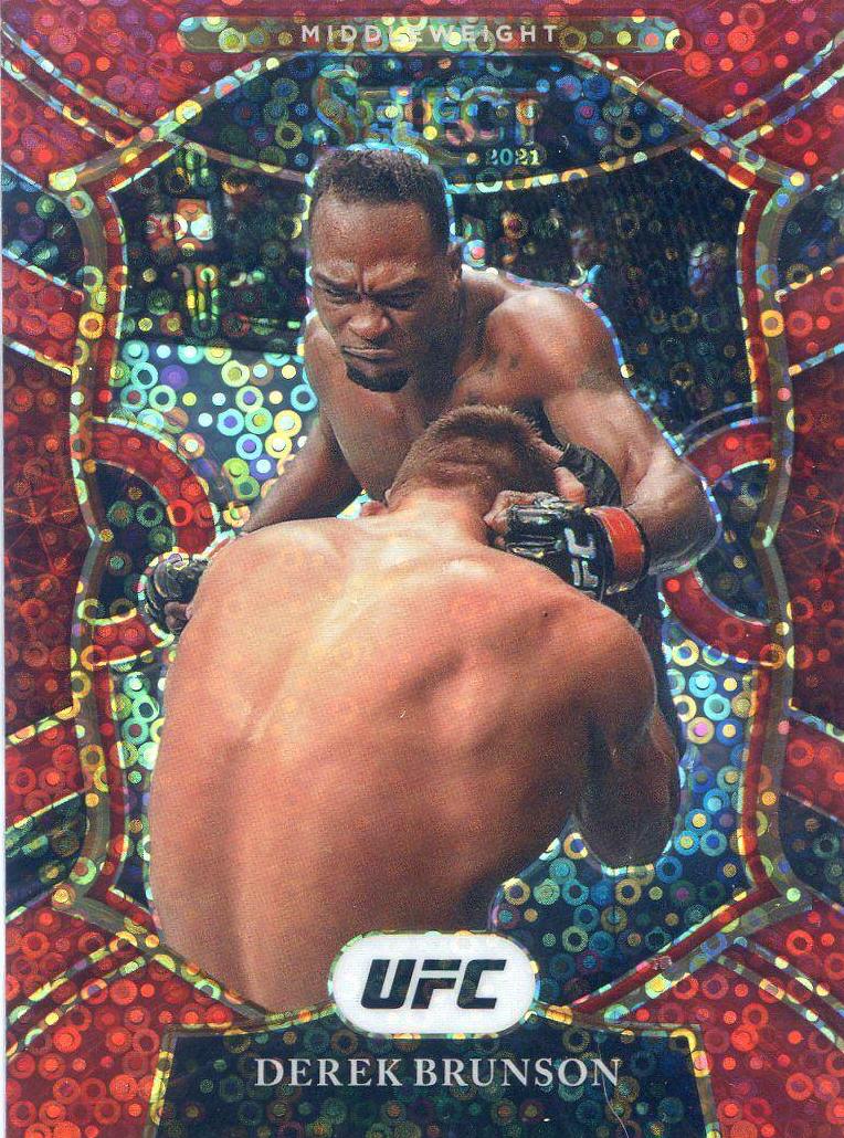 Derek Brunson 2021 Panini Select UFC Concourse #12 Red Disco
