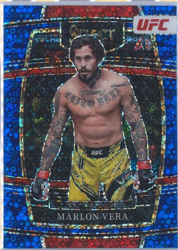 Marlon Vera 2022 Panini Select UFC Concourse #36 Blue Disco