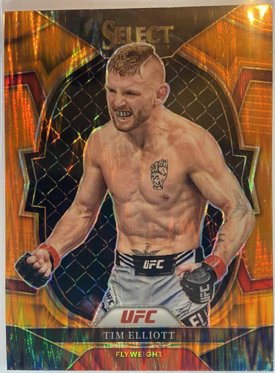 Tim Elliott 2023 Panini Select UFC Concourse #63 Orange Flash