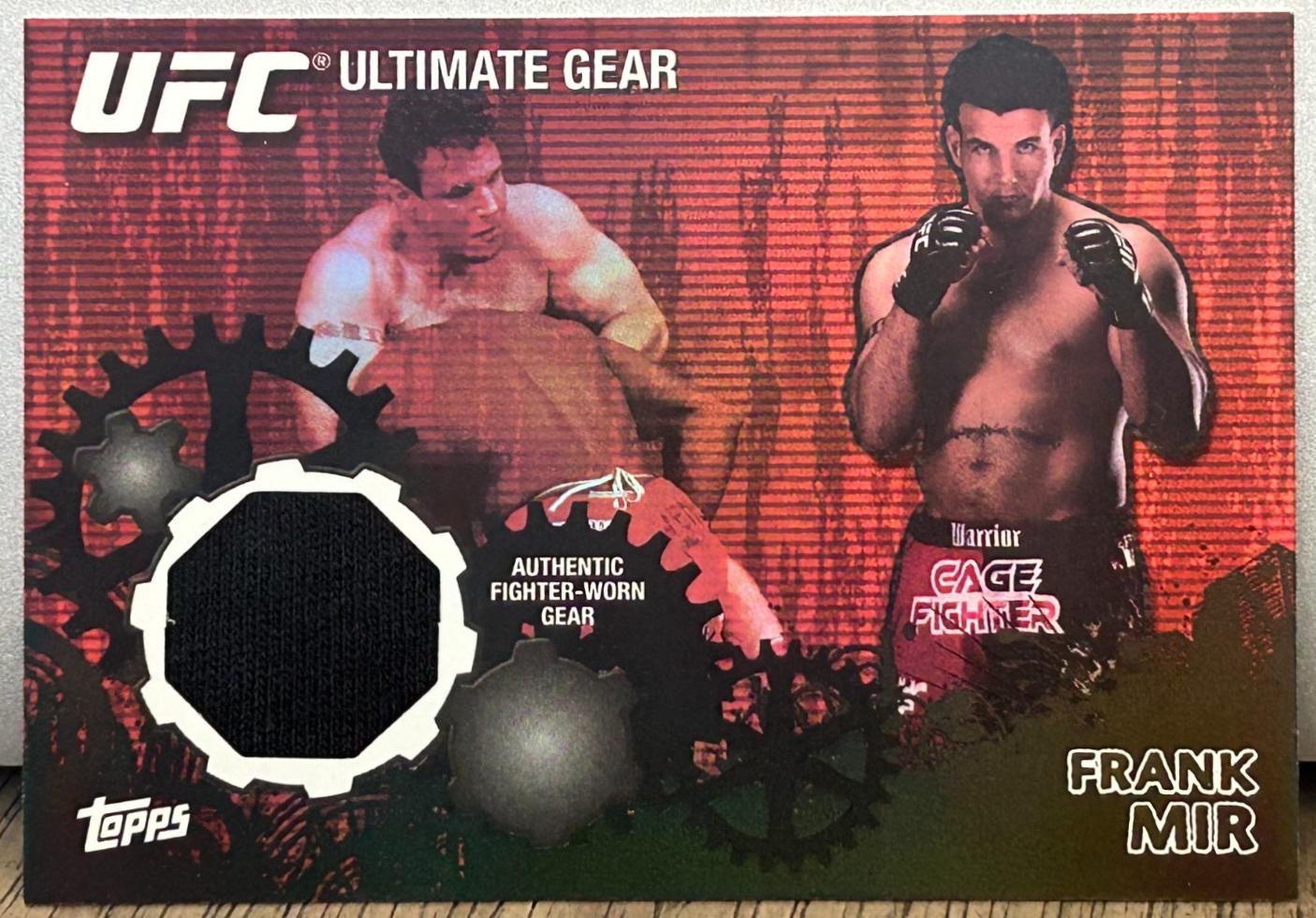 Frank Mir 2010 Topps UFC Ultimate Gear Relics #UG-FM Onyx