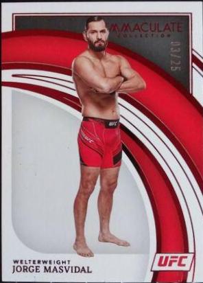Jorge Masvidal 2022 Panini Immaculate UFC Base #88 Red
