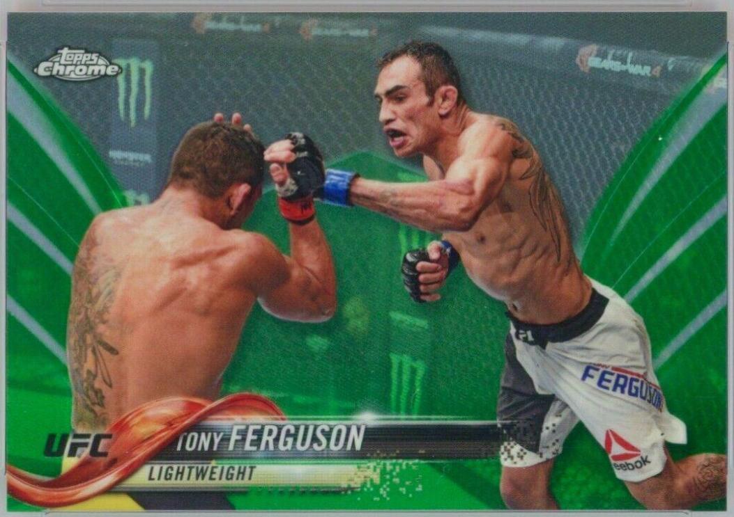 Tony Ferguson 2018 Topps Chrome UFC Base #5 Green