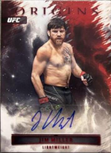 Jim Miller 2023 Panini Chronicles UFC Origins Autographs #26 Platinum