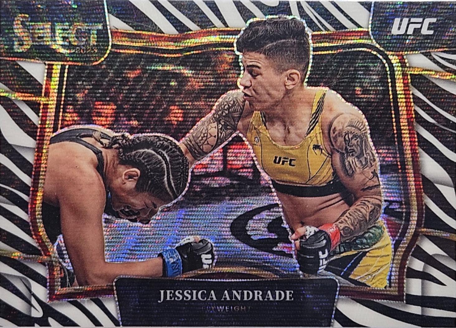 Jessica Andrade 2023 Panini Select UFC Octagonside #289 Zebra