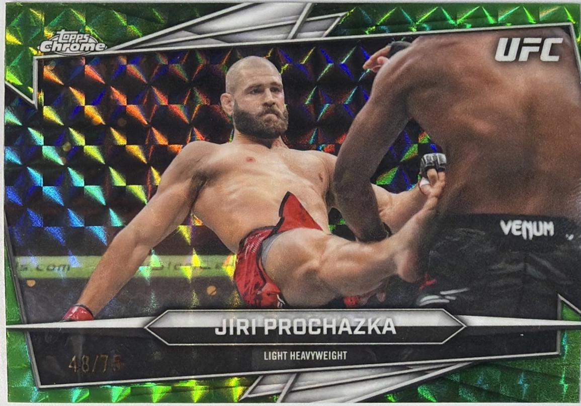 Jiri Prochazka 2026 Topps Chrome UFC Base #42 Green Geometric Refractor