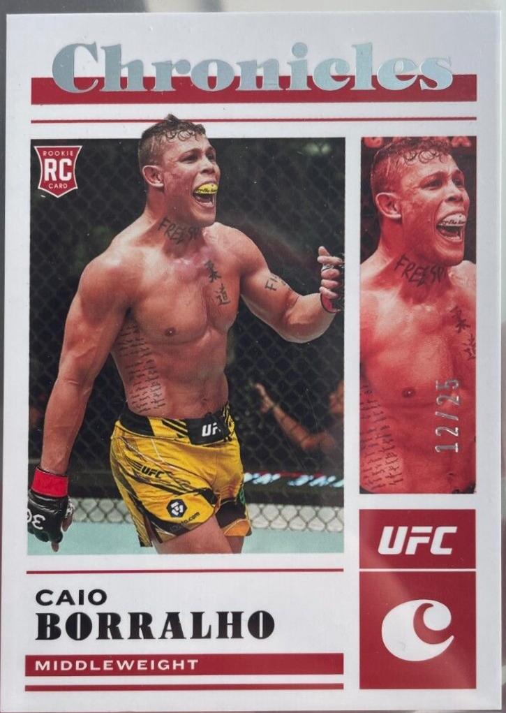 Caio Borralho 2023 Panini Chronicles UFC Base Chronicles #76 Silver
