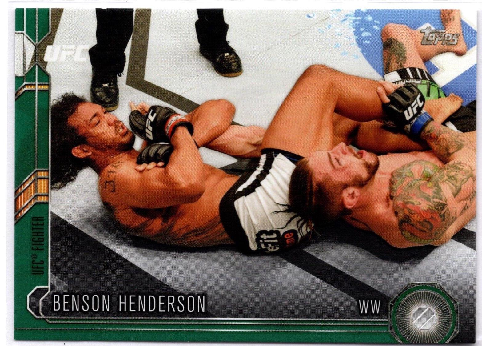 Benson Henderson 2015 Topps UFC Chronicles Base #126 Green