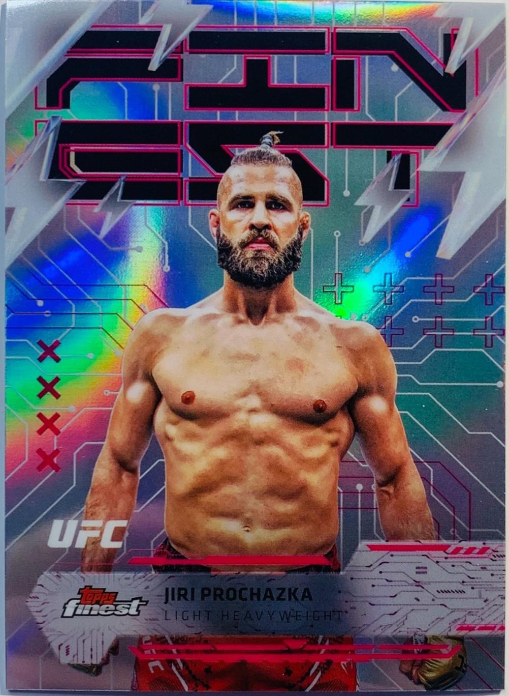Jiri Prochazka 2025 Topps Finest UFC Base Rare #244 Refractor