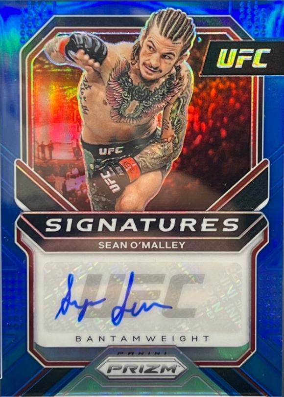Sean O'Malley 2021 Panini Prizm UFC Signatures #17 Blue