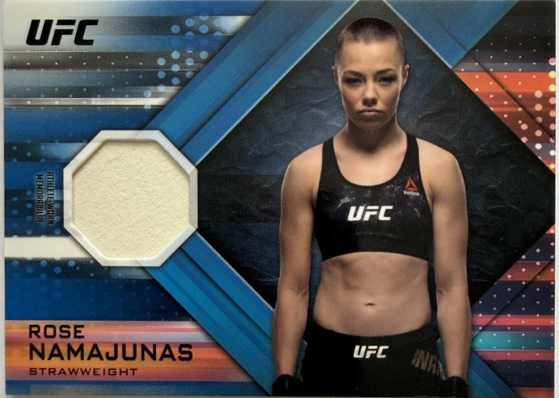 Rose Namajunas 2019 Topps UFC Knockout Knockout Relics #KR-RN Blue