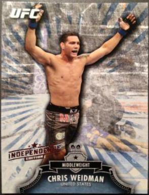 Chris Weidman 2012 Topps UFC Bloodlines Base #42 Independence Edition