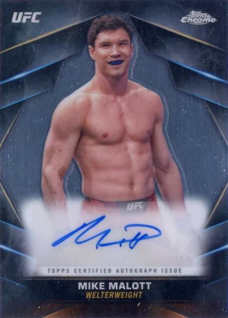 Mike Malott 2024 Topps Chrome UFC Chrome Veteran Autographs #CVA-MMA