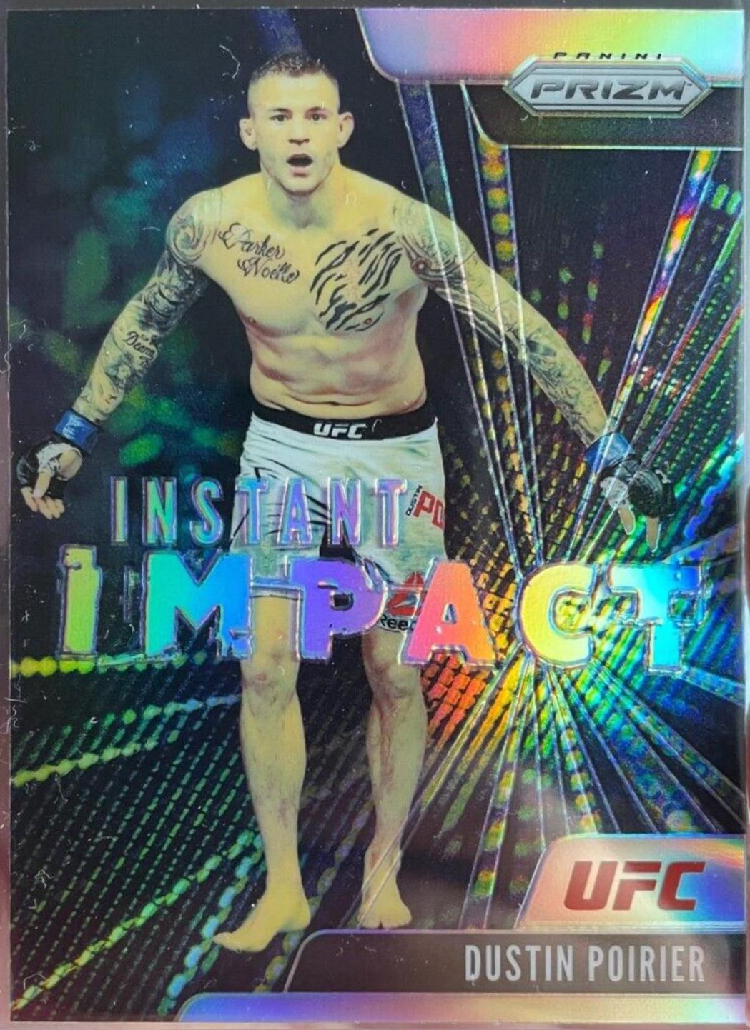 Dustin Poirier 2021 Panini Prizm UFC Instant Impact #12 Silver