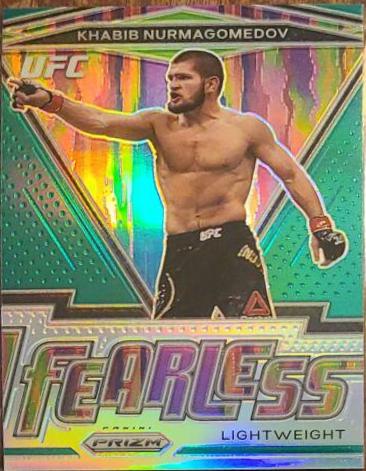 Khabib Nurmagomedov 2021 Panini Prizm UFC Fearless #22 Green