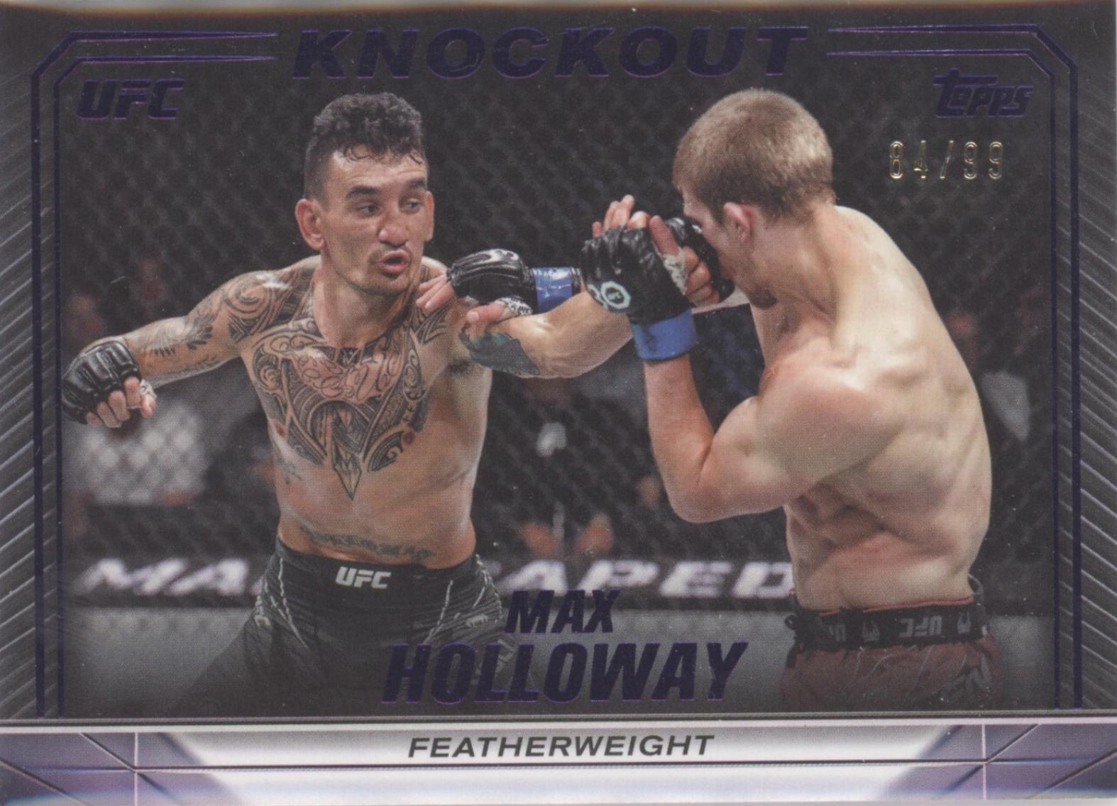 Max Holloway 2024 Topps Knockout UFC Base #5 Purple