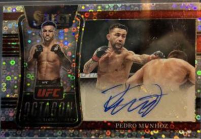 Pedro Munhoz 2022 Panini Select UFC Octagon Action Signatures #4 Disco