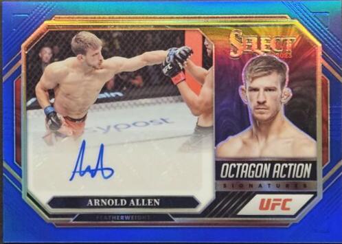 Arnold Allen 2023 Panini Select UFC Octagon Action Signatures #40 Blue