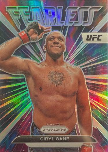 Ciryl Gane 2023 Panini Prizm UFC Fearless #16 Silver