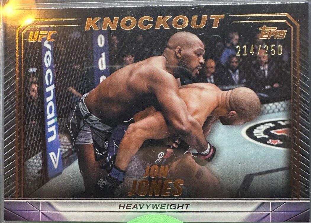 Jon Jones 2024 Topps Knockout UFC Base #66 Orange