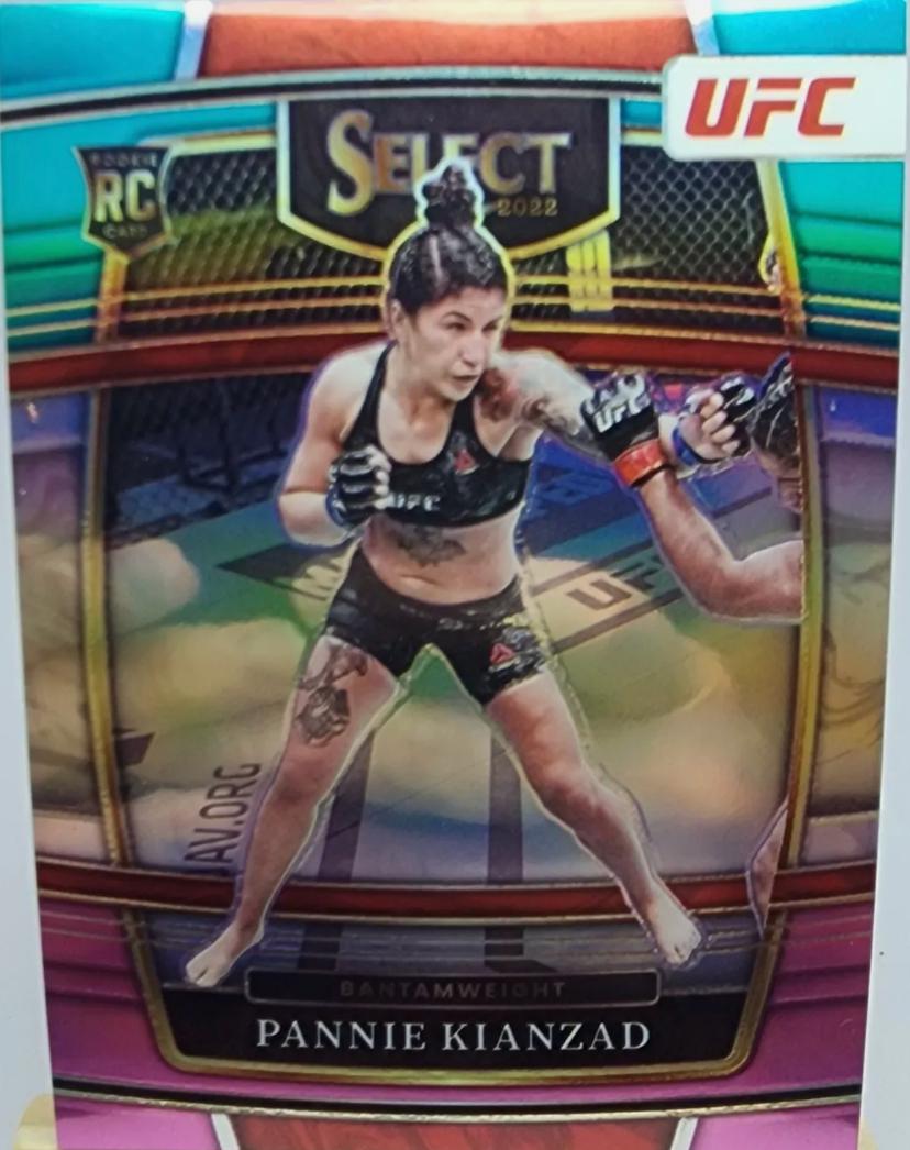 Pannie Kianzad 2022 Panini Select UFC Concourse #71 Teal and Pink