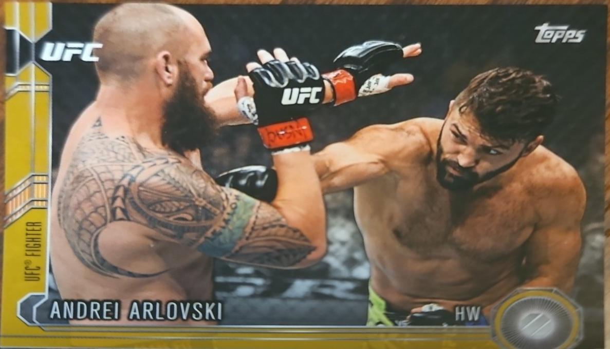 Andrei Arlovski 2015 Topps UFC Chronicles Base #9 Gold