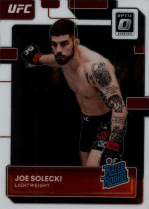 Joe Solecki 2023 Panini Donruss Optic UFC Base #117 Purple Velocity
