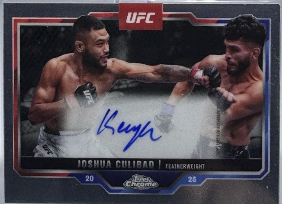Joshua Culibao 2025 Topps Chrome UFC Chrome Veteran Autographs #CVA-JC