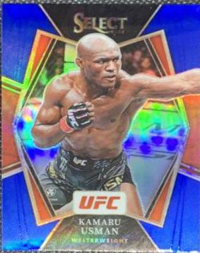 Kamaru Usman 2022 Panini Select UFC Premier Level #101 Blue Prizm
