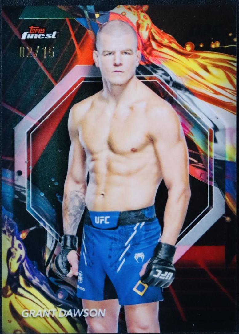 Grant Dawson 2024 Topps Finest UFC Base Uncommon #118 Black Refractor