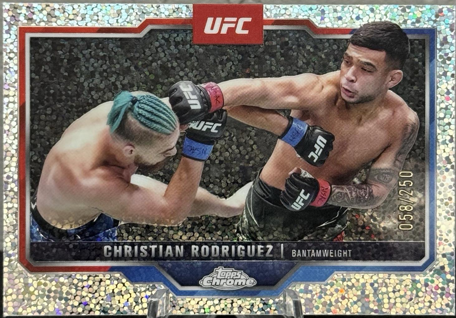 Christian Rodriguez 2025 Topps Chrome UFC Base #106 Speckle Refractor
