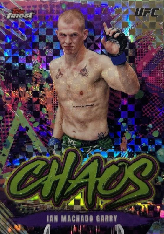 Ian Machado Garry 2024 Topps Finest UFC Chaos #CHA-12 Checkerboard Refractor