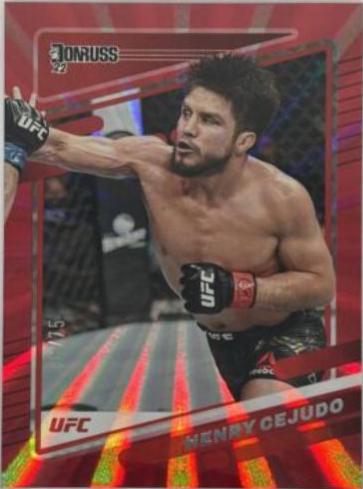 Henry Cejudo 2022 Panini Donruss UFC Base #116 Red