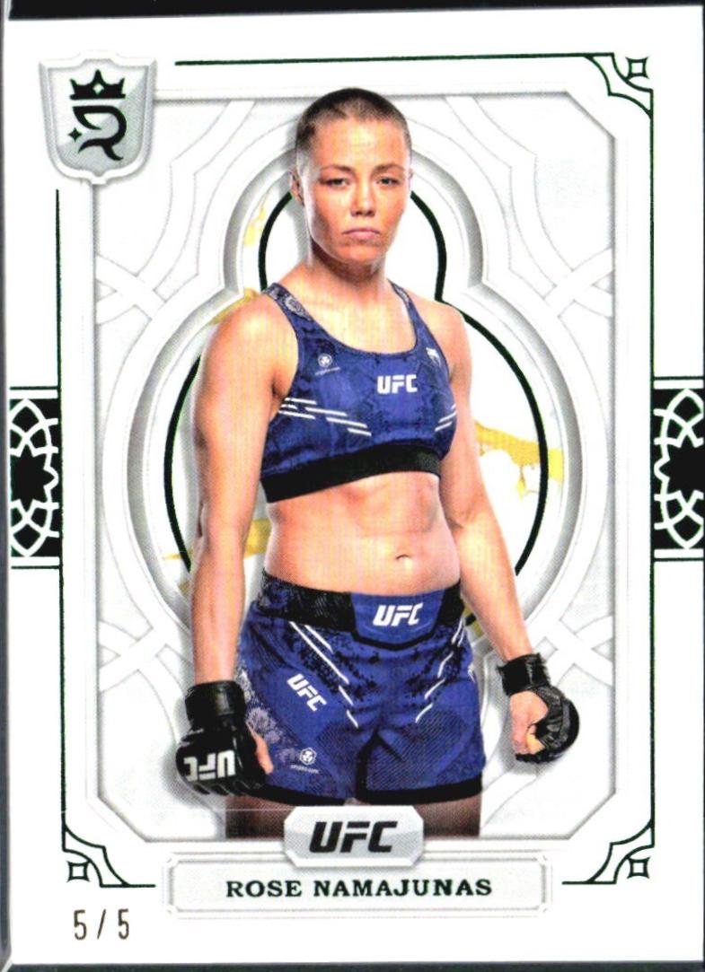 Rose Namajunas 2024 Topps Royalty UFC Base #73 Green