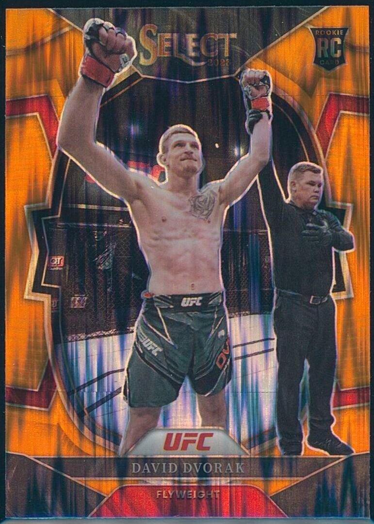 David Dvorak 2023 Panini Select UFC Concourse #42 Orange Flash