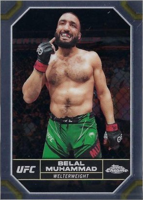 Belal Muhammad 2024 Topps Chrome UFC Base #24 Red Refractor