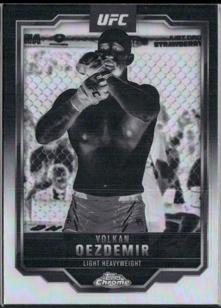 Volkan Oezdemir 2025 Topps Chrome UFC Base #193 Negative Refractor