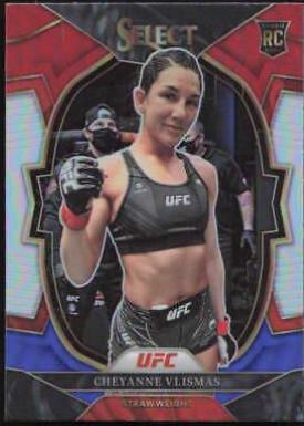 Cheyanne Vlismas 2023 Panini Select UFC Concourse #80 Red Blue Prizm