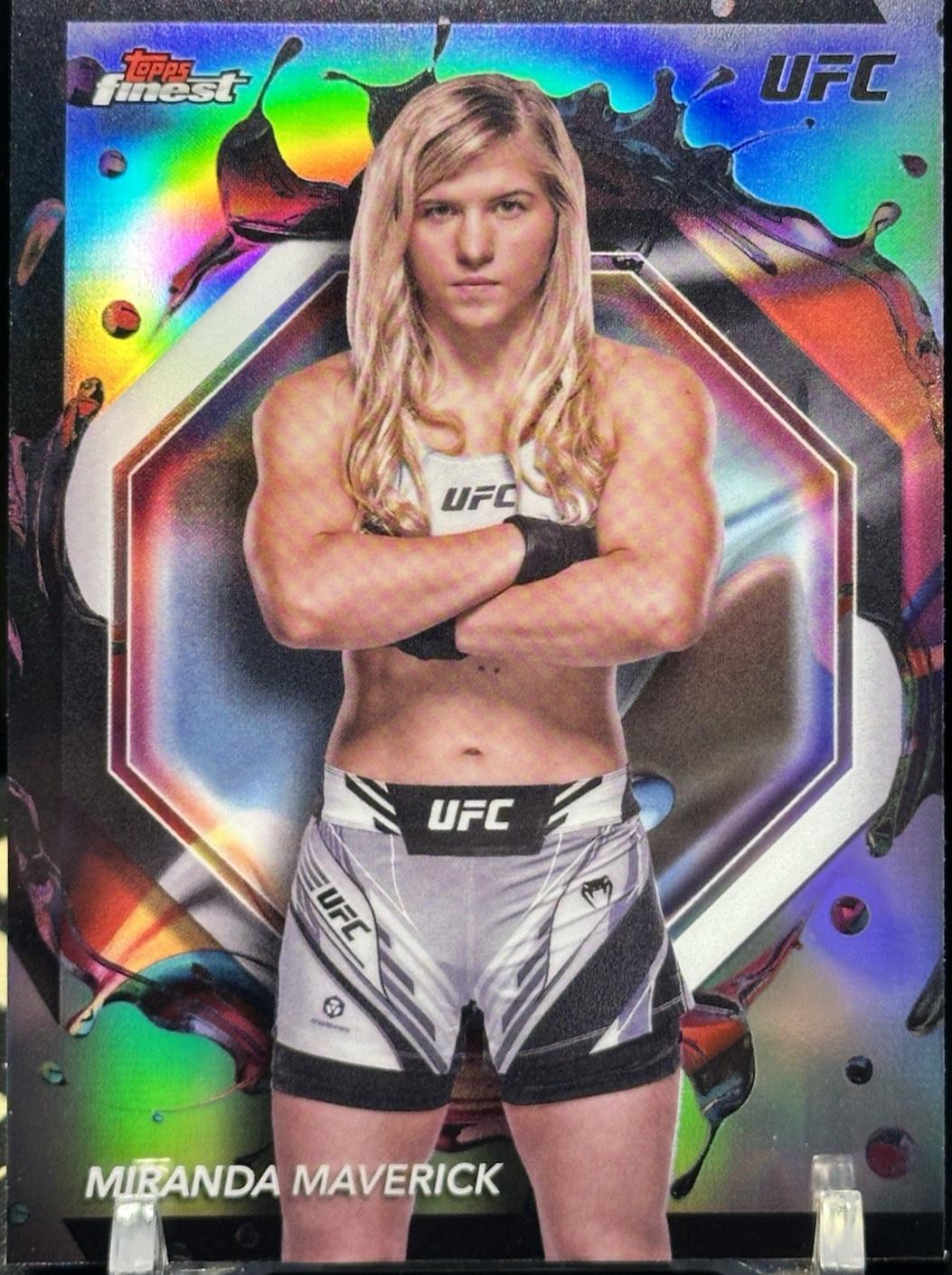 Miranda Maverick 2024 Topps Finest UFC Base Rare #250 Refractor