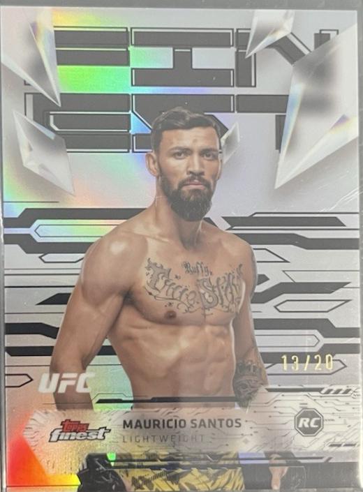 Mauricio Ruffy 2025 Topps Finest UFC Base Uncommon #161 Red Refractor