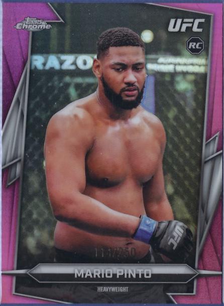 Mario Pinto 2026 Topps Chrome UFC Base #31 Pink Refractor
