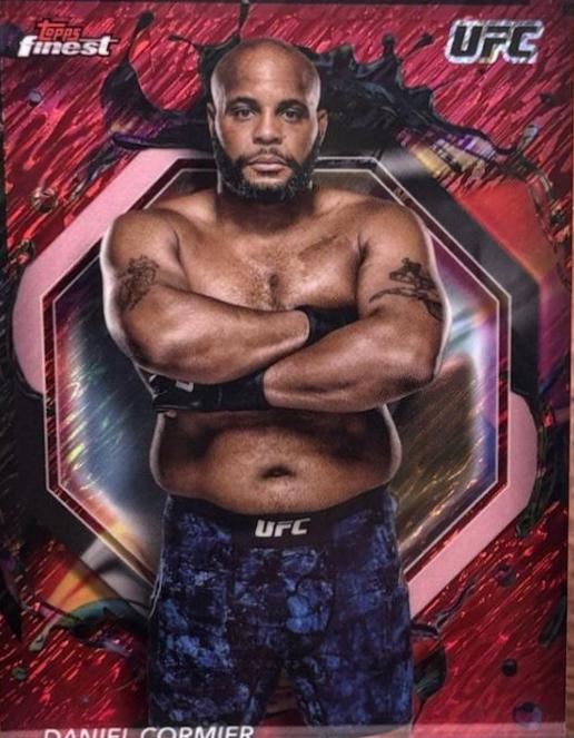 Daniel Cormier 2024 Topps Finest UFC Base Rare #288 Red Shimmer Refractor